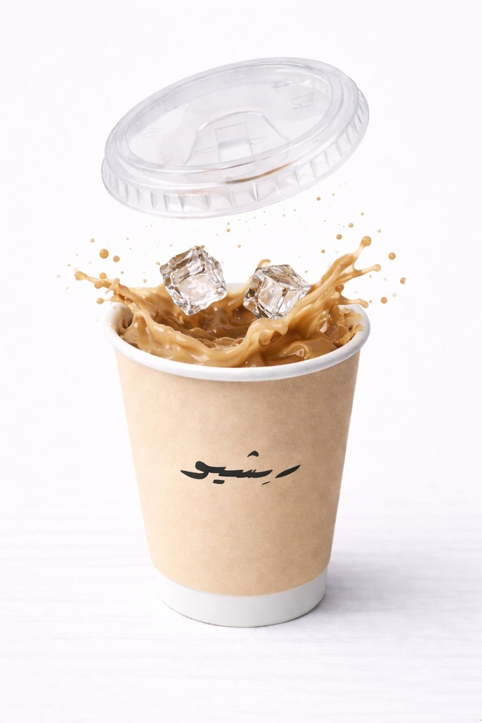 Ice Latte with coconut milk Ethiopia/ايس لاتيه بحليب الجوز